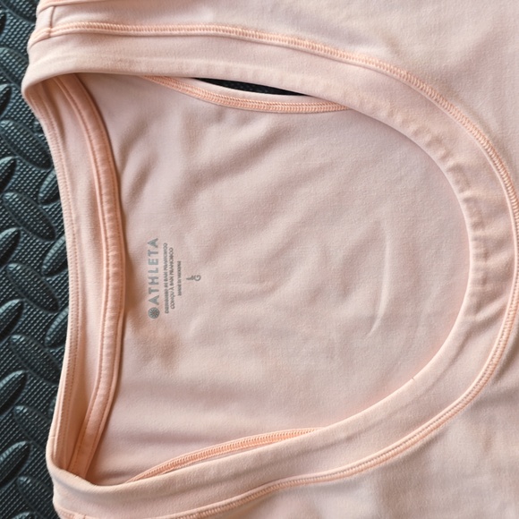 Athleta Shanti Crop Beach Peach- L - Picture 2 of 7